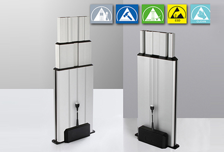 Multilift II系列产品——完美的电动升降柱，适用于各种应用场合，根据你的应用，我们有多配套产品
